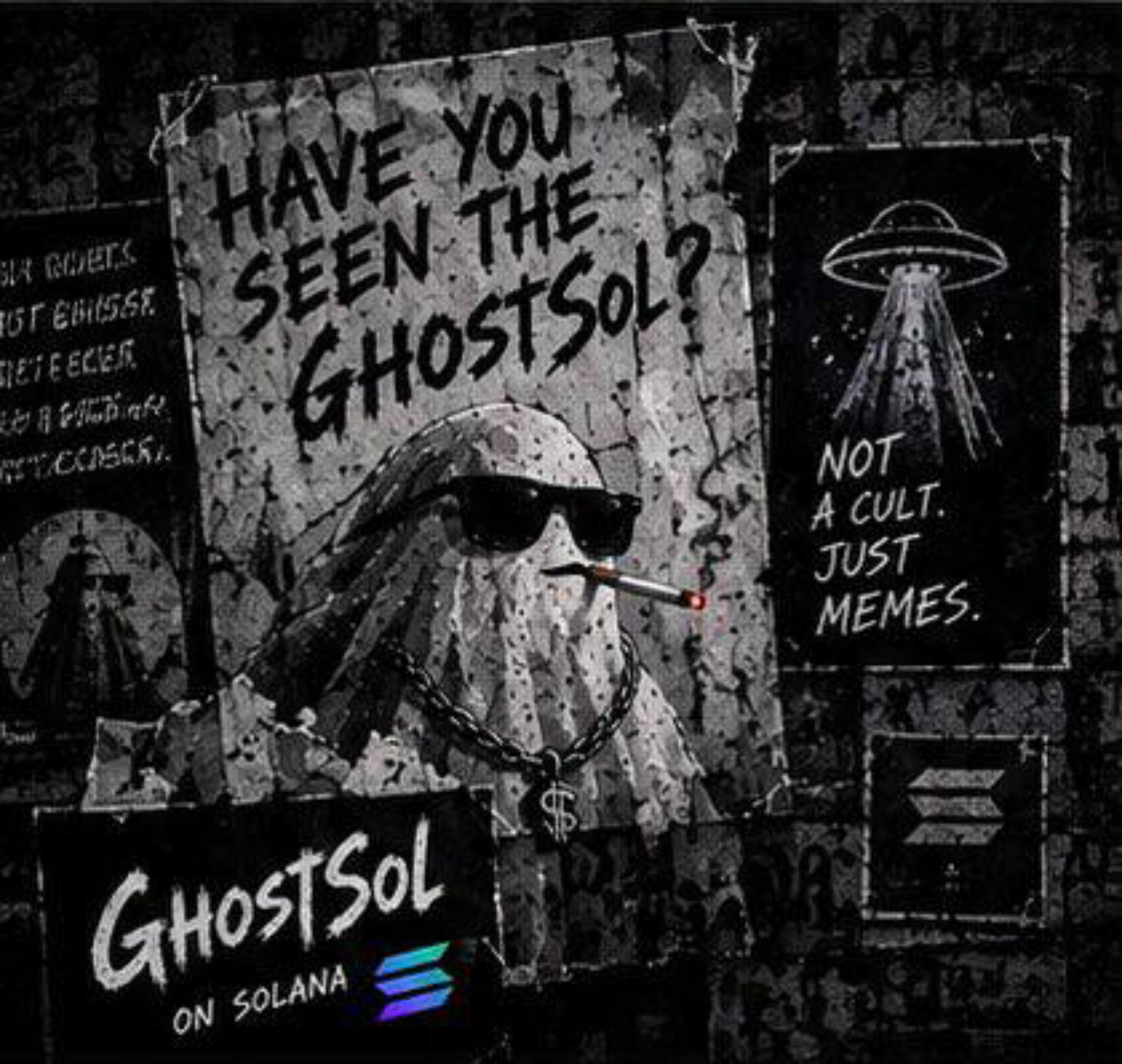 GhostSol street poster asking if anyone has seen the ghost